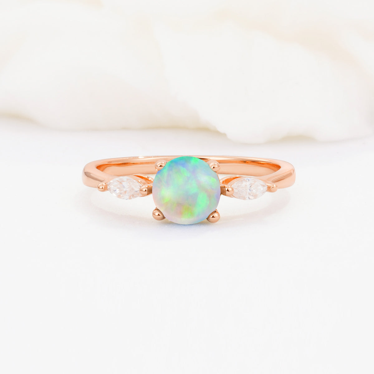SR10909 Fire Opal Ring - Additional view