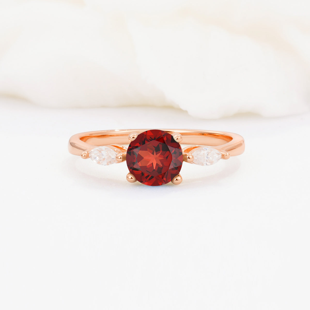 SR10909 Garnet Ring - Additional view