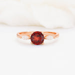 SR10909 Garnet Ring - Additional view