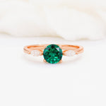 SR10909 Emerald Ring - Additional view