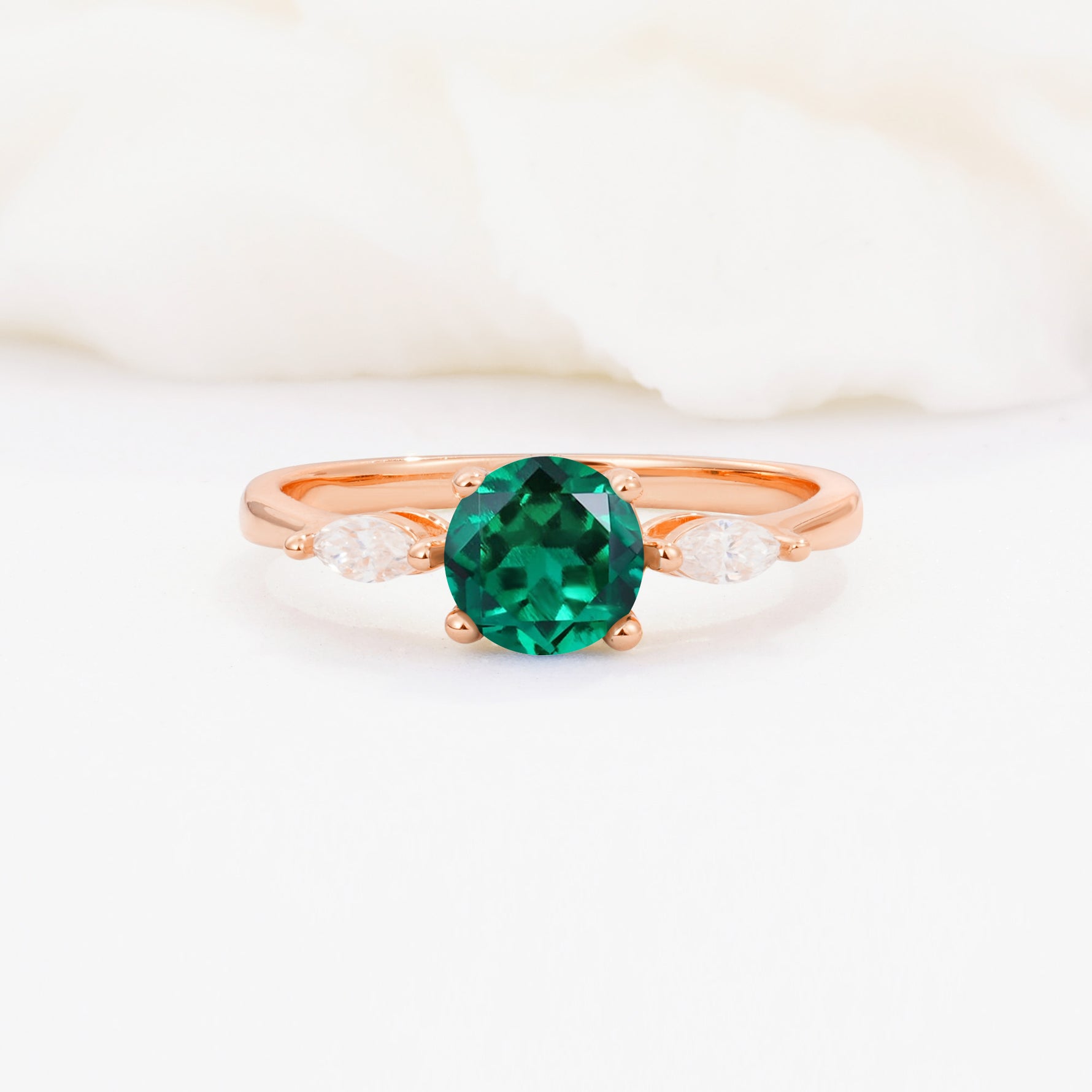 SR10909 Emerald Ring - Additional view