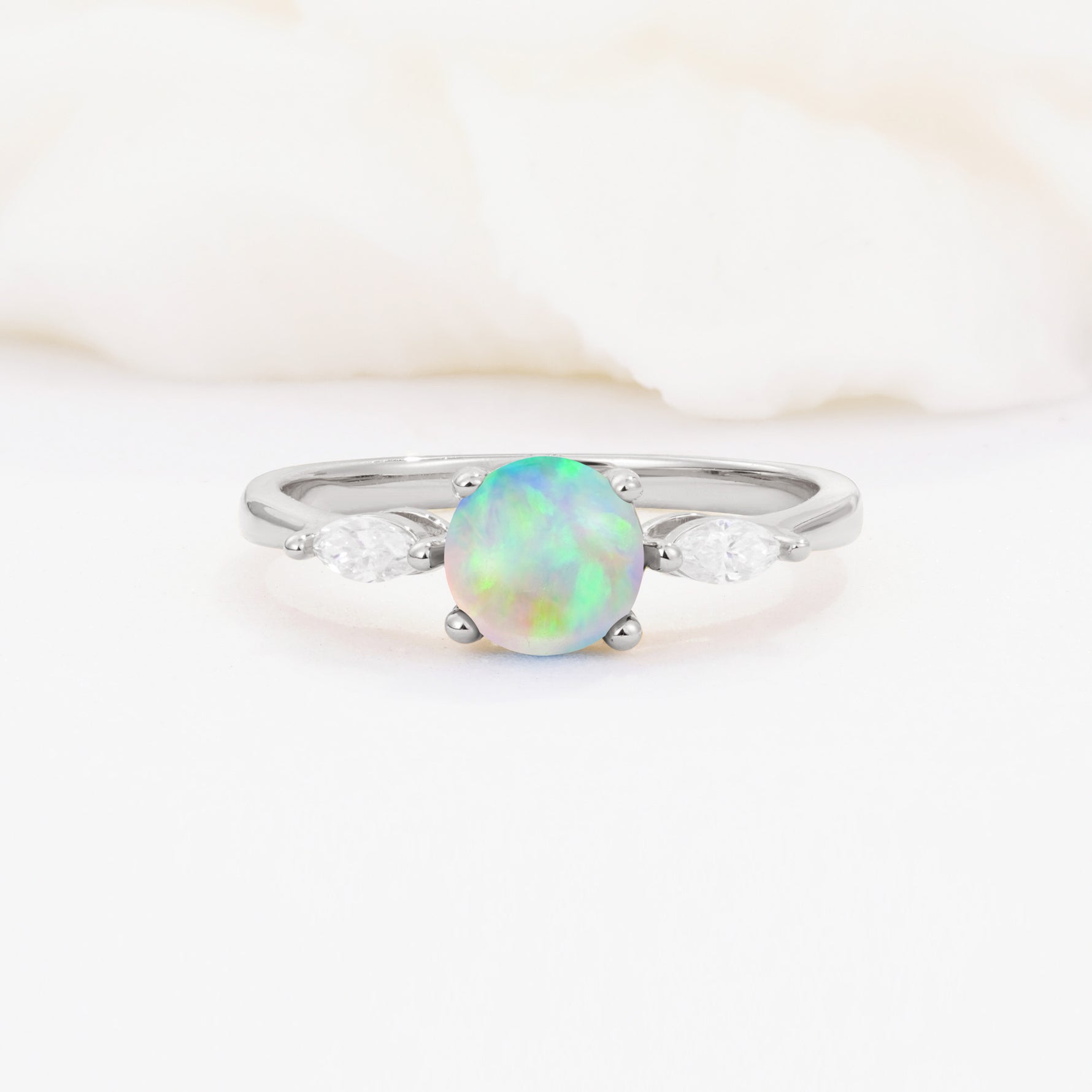 SR10909 Fire Opal Ring - Additional view