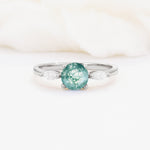 SR10909 Moss Agate Ring - Additional view