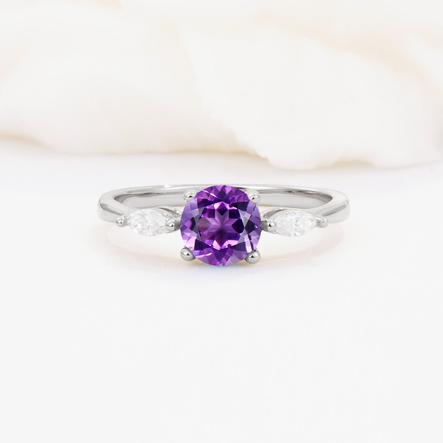 SR10909 Amethyst Ring - Additional view