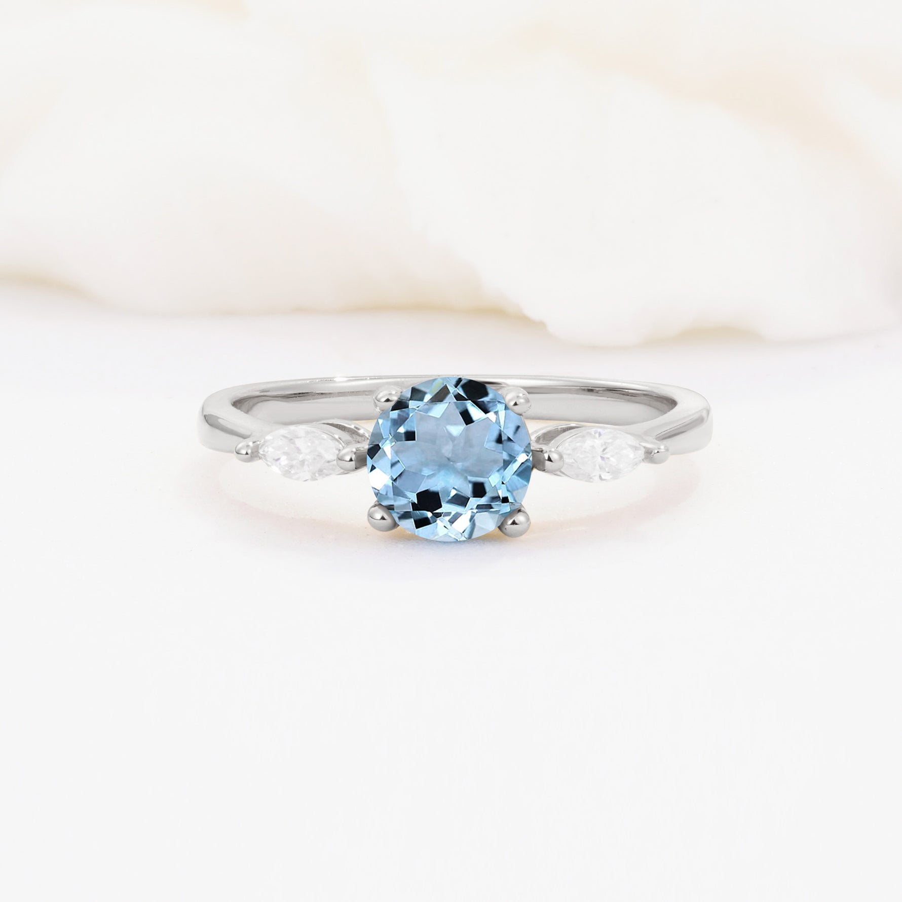 SR10909 Aquamarine Ring - Additional view