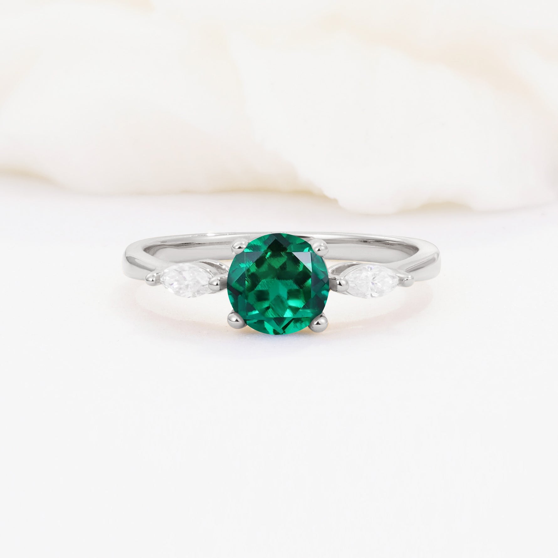 SR10909 Emerald Ring - Additional view