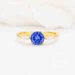SR10909 Sapphire Ring - Yellow-Gold
