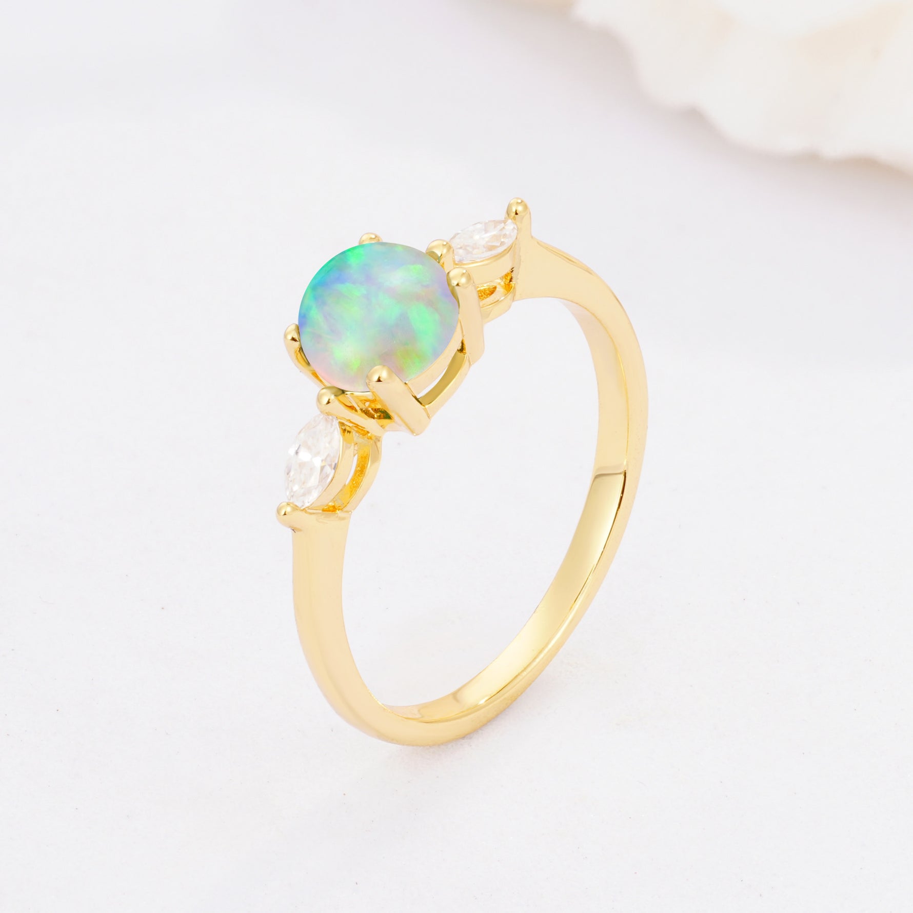 SR10909 Fire Opal Ring - Additional view