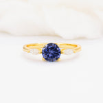SR10909 Tanzanite Ring - Yellow-Gold