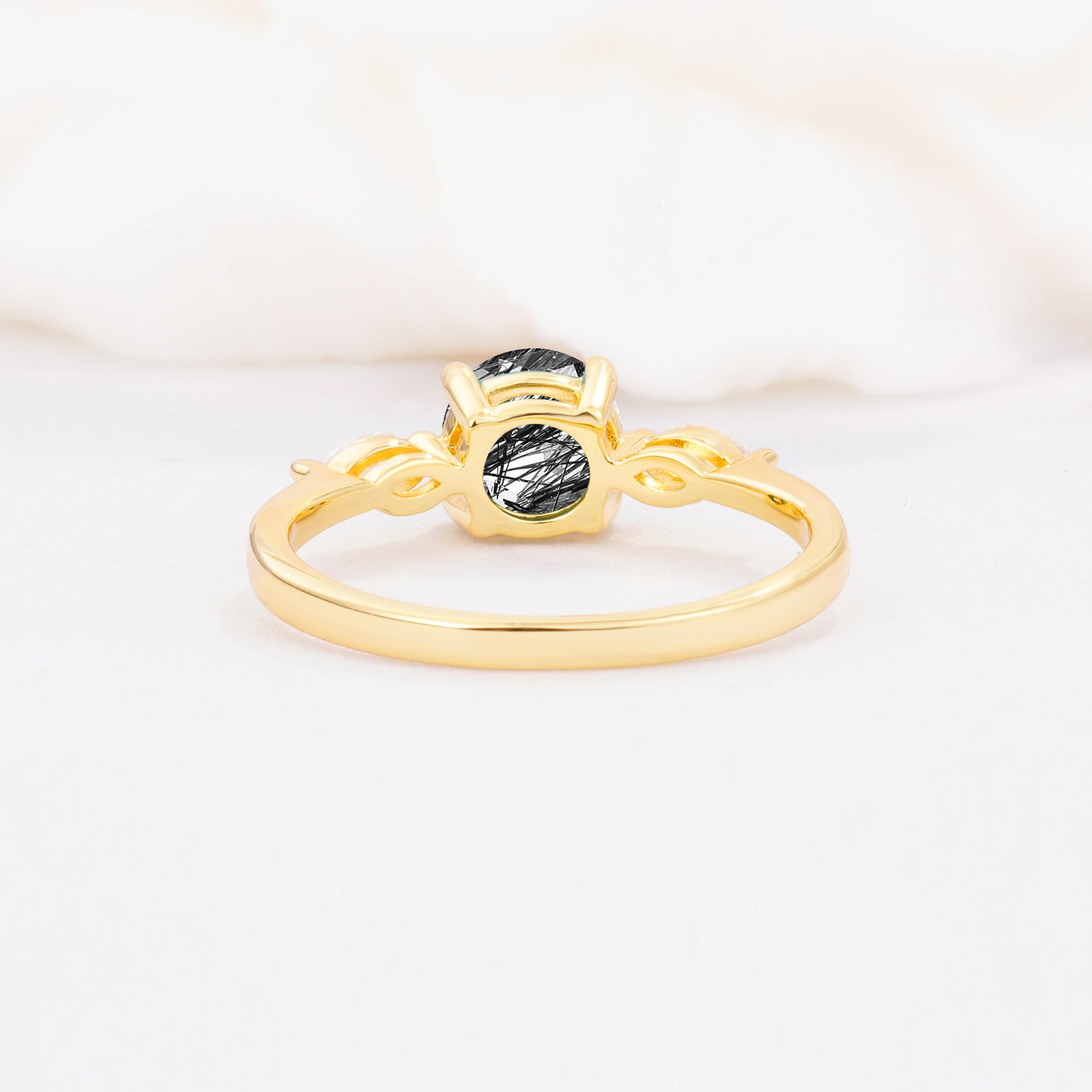 SR10909 Black Rutilated Quartz Ring - Additional view