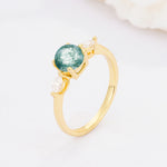 SR10909 Moss Agate Ring - Additional view
