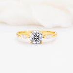 SR10909 Lab Diamond Ring - Yellow-Gold