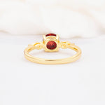 SR10909 Garnet Ring - Additional view
