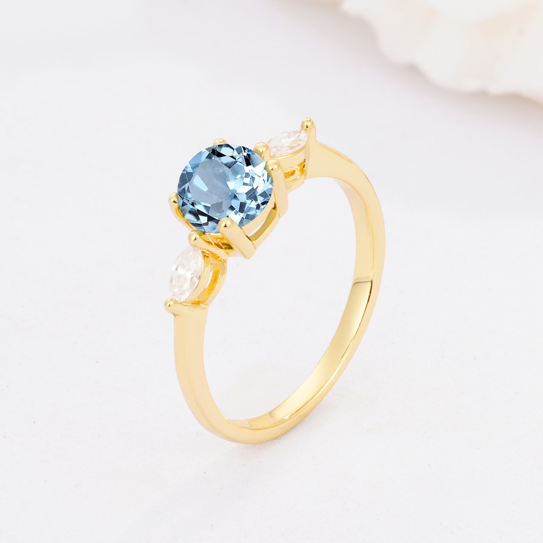 SR10909 Aquamarine Ring - Additional view