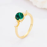 SR10909 Emerald Ring - Additional view