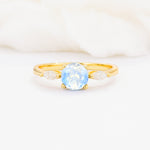 SR10909 Moonstone Ring - Yellow-Gold