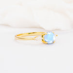 SR10909 Moonstone Ring - White-Gold