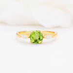 SR10909 Peridot Ring - Yellow-Gold