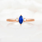 SR11083 Sapphire Ring - Additional view