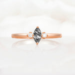 SR11083 Black Rutilated Quartz Ring - Additional view