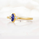 SR11083 Tanzanite Ring - White-Gold