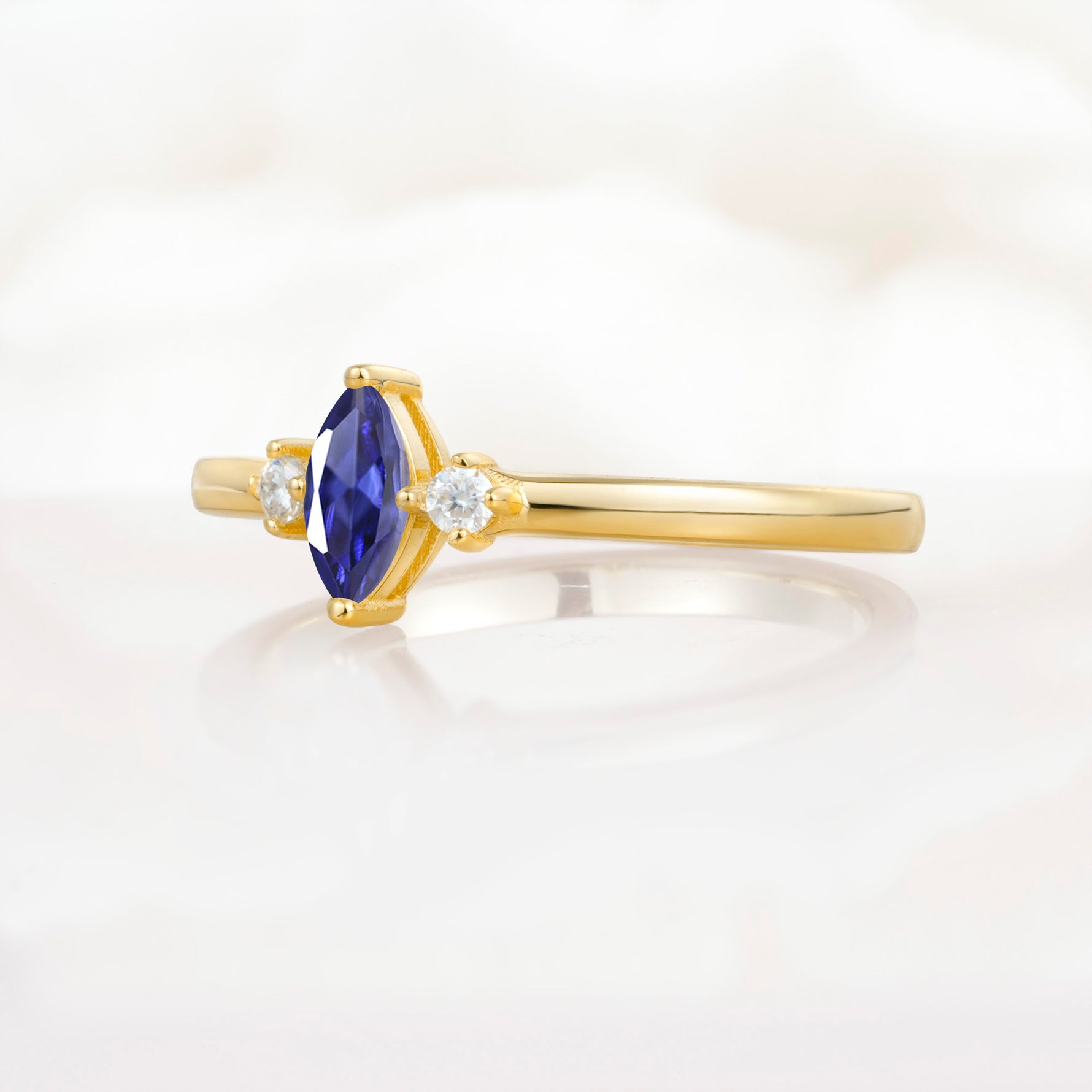 SR11083 Tanzanite Ring - White-Gold