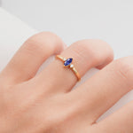 SR11083 Tanzanite Ring - Rose-Gold