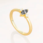 SR11083 Black Rutilated Quartz Ring - Additional view