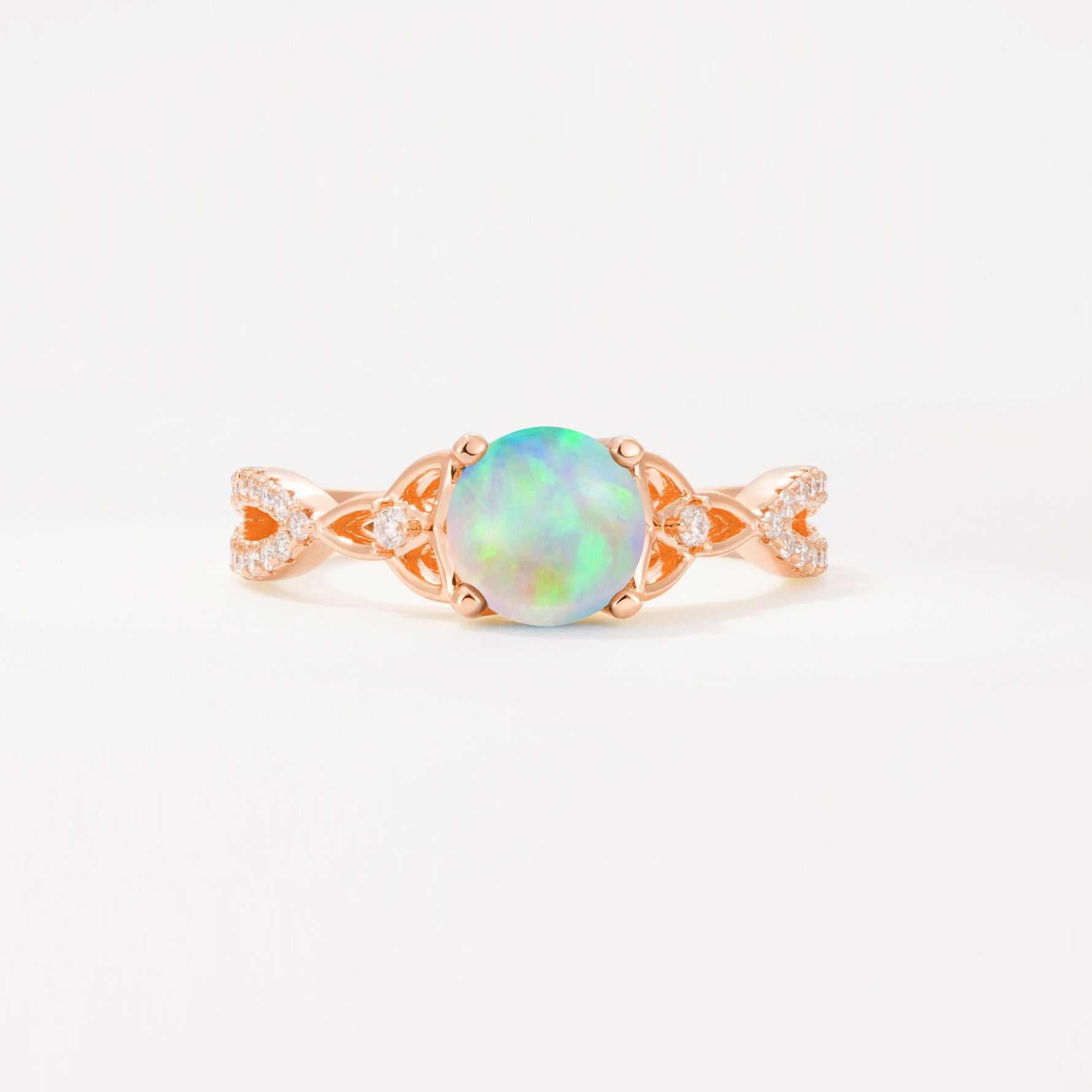 SR11137 Fire Opal Ring - Additional view