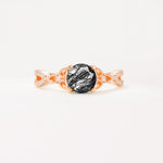 SR11137 Black Rutilated Quartz Ring - Additional view