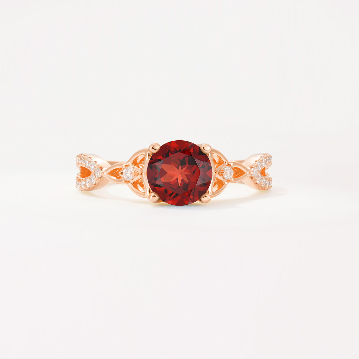 SR11137 Garnet Ring - Additional view