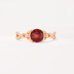 SR11137 Garnet Ring - Additional view