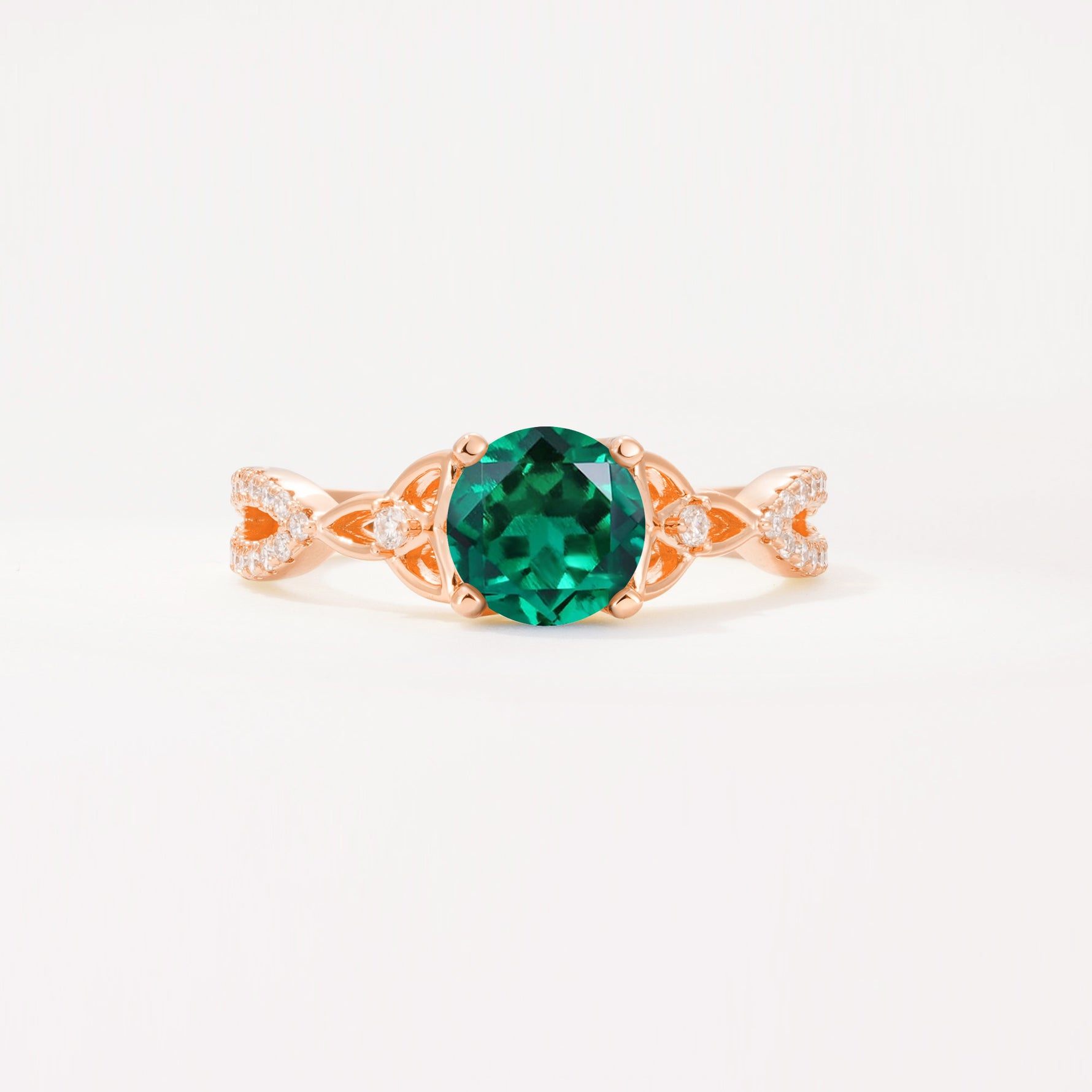 SR11137 Emerald Ring - Additional view