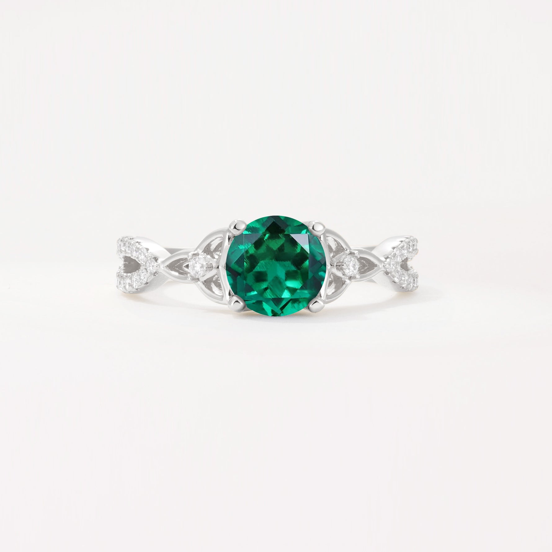 SR11137 Emerald Ring - Additional view