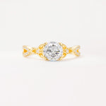 SR11137 Moissanite Ring - Yellow-Gold