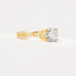 SR11137 Moissanite Ring - White-Gold