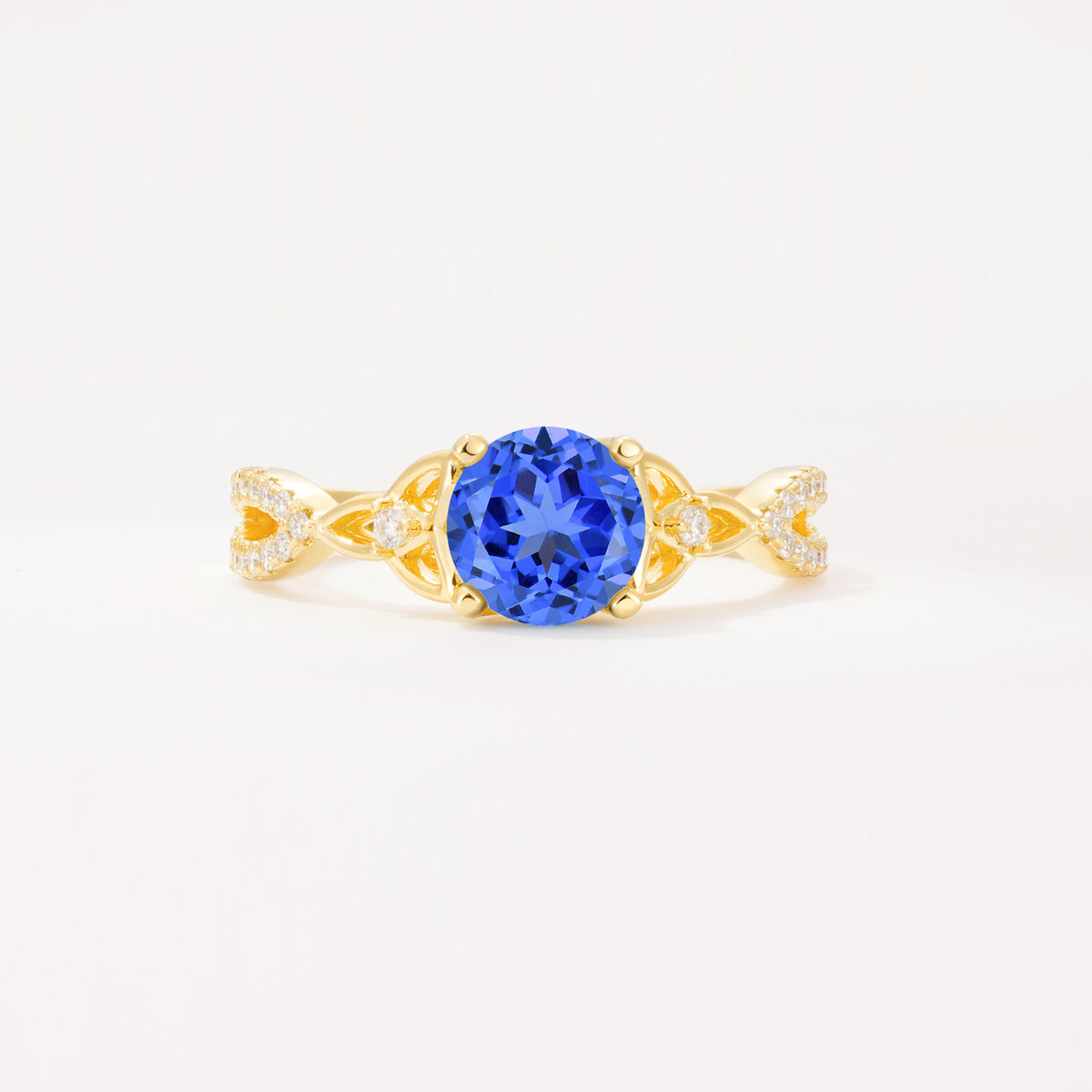 SR11137 Sapphire Ring - Yellow-Gold