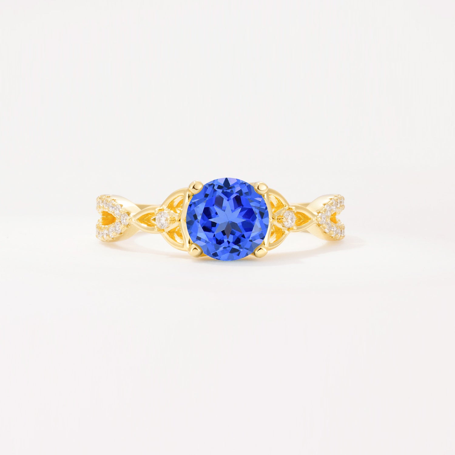 SR11137 Sapphire Ring - Yellow-Gold