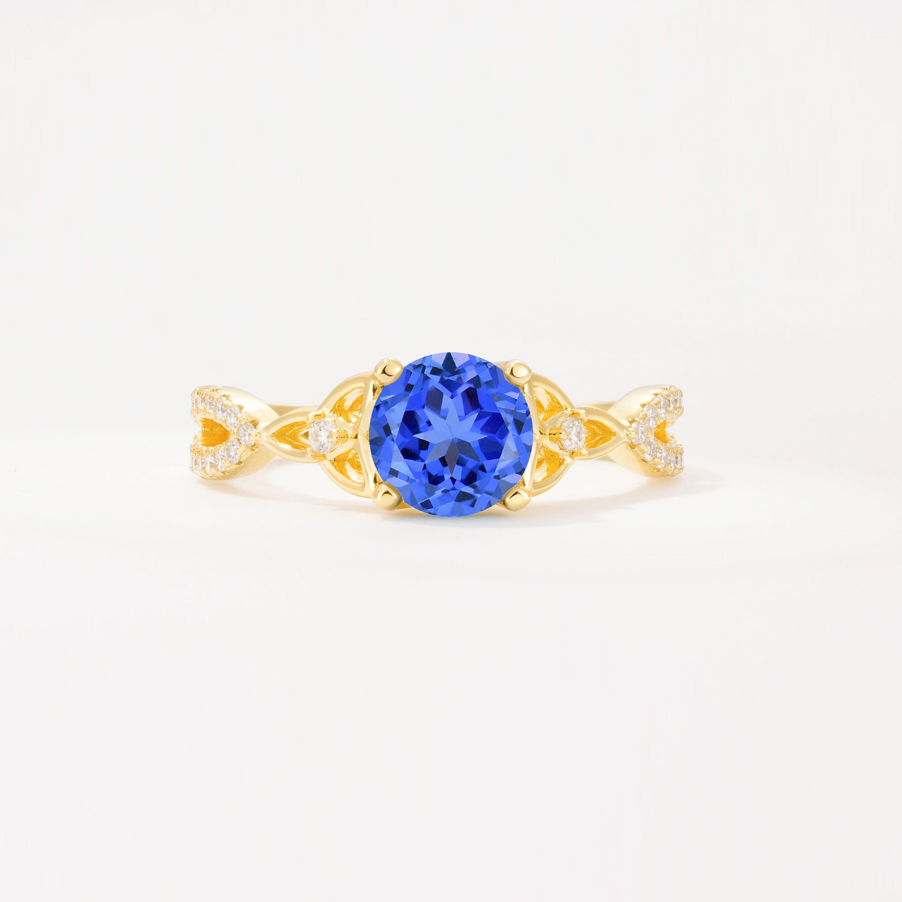 SR11137 Sapphire Ring - Yellow-Gold