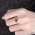 SR11137 Sapphire Ring - Rose-Gold