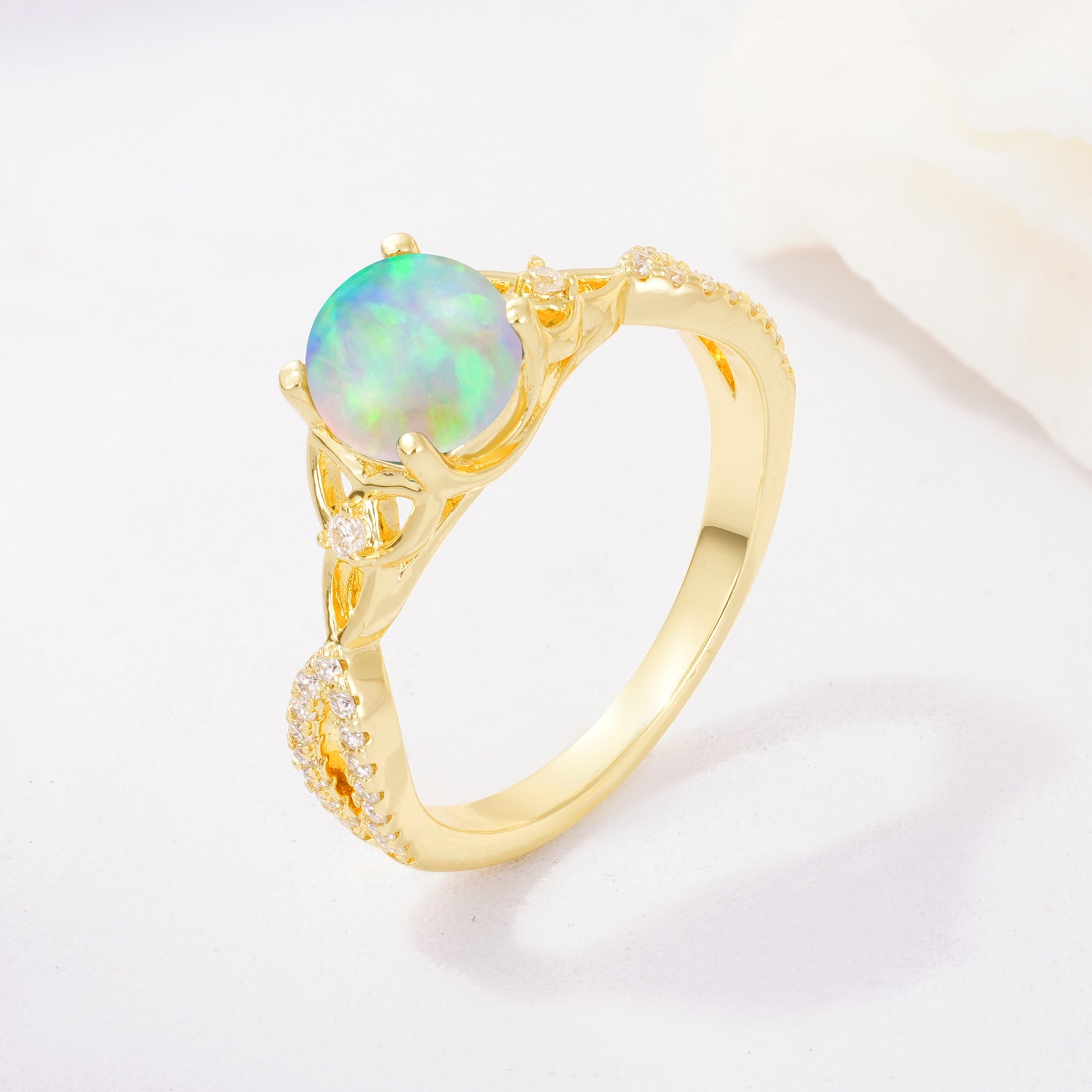 SR11137 Fire Opal Ring - Additional view