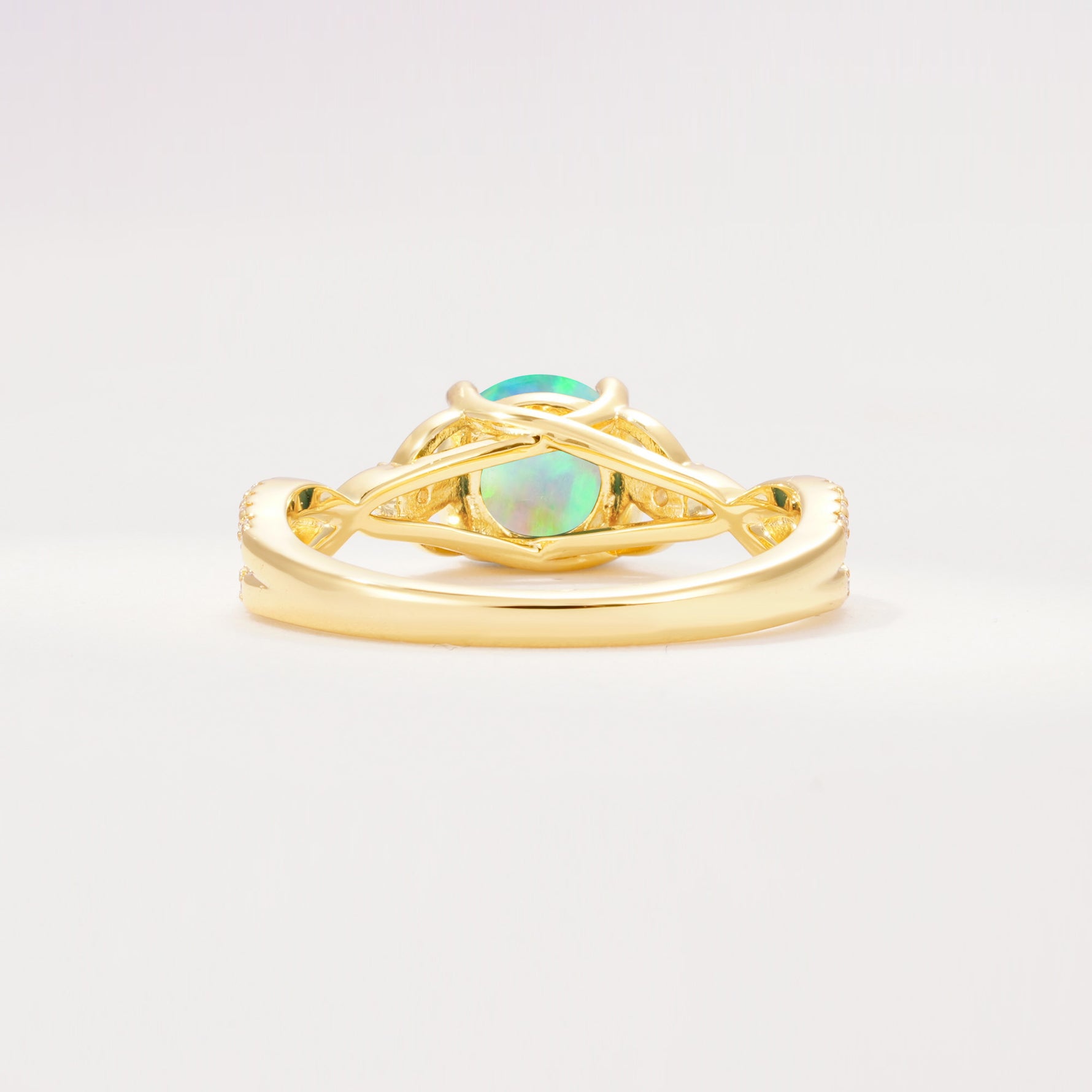 SR11137 Fire Opal Ring - Additional view