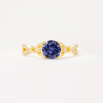 SR11137 Tanzanite Ring - Yellow-Gold