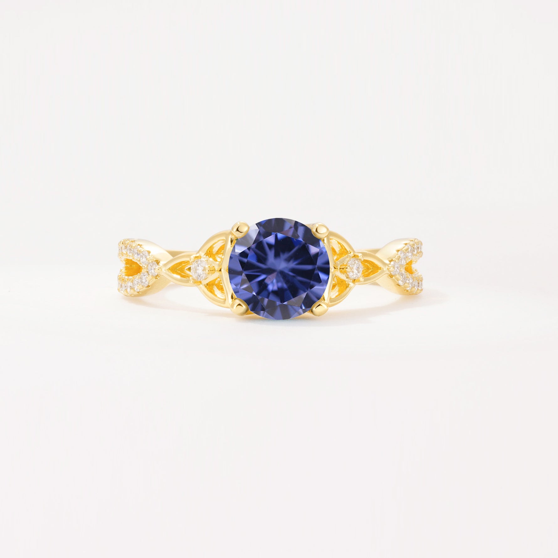 SR11137 Tanzanite Ring - Yellow-Gold