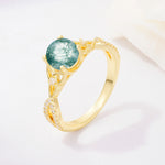 SR11137 Moss Agate Ring - Additional view