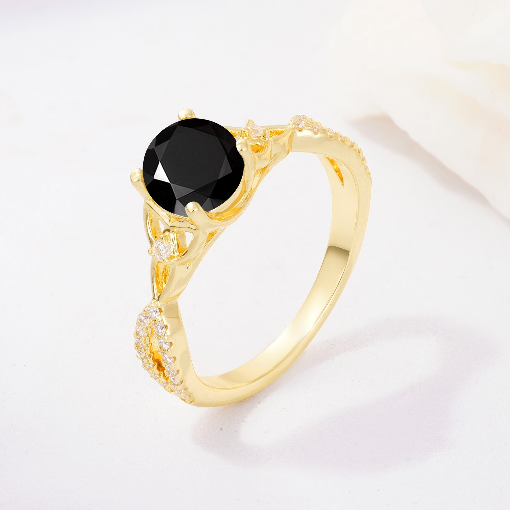 SR11137 Black Onyx Ring - Additional view
