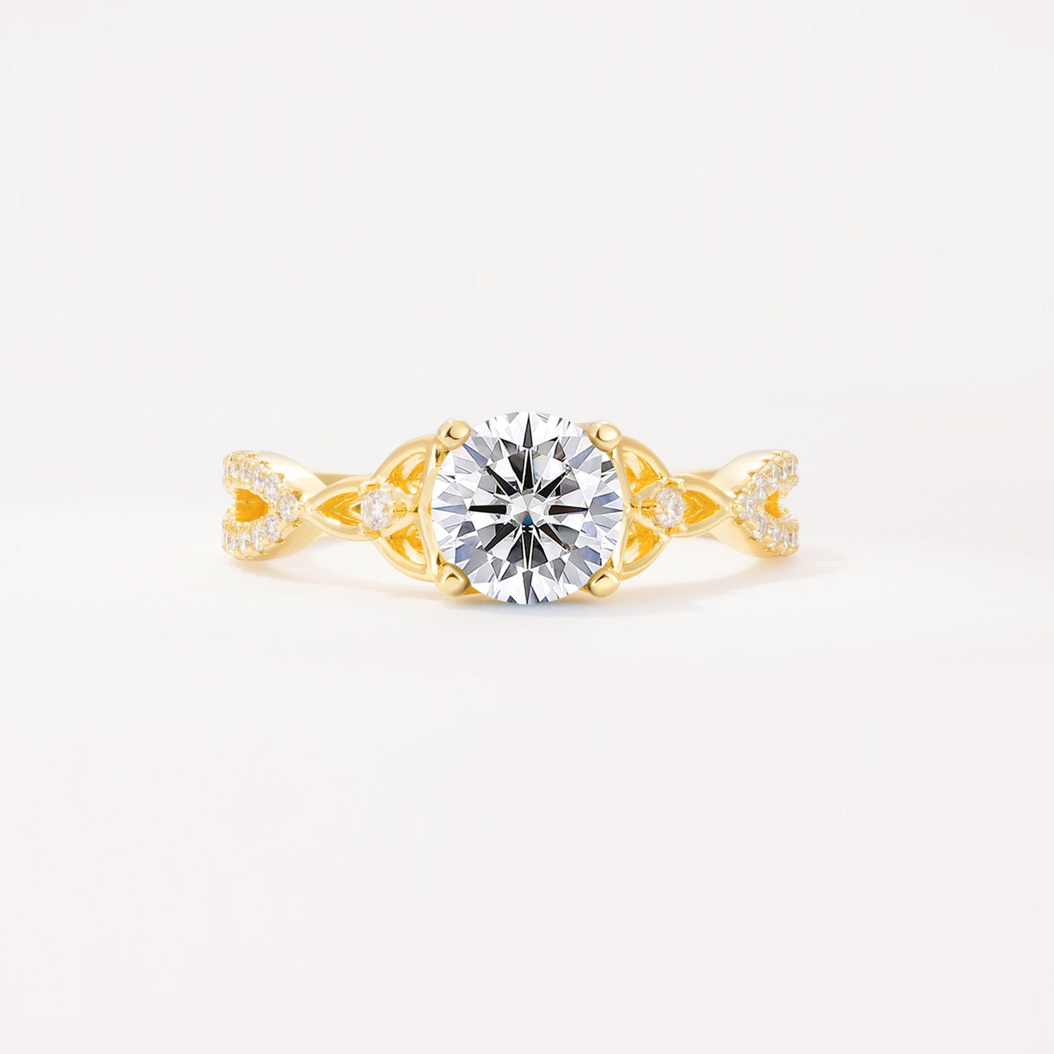 SR11137 Lab Diamond Ring - Yellow-Gold