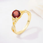 SR11137 Garnet Ring - Additional view