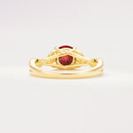SR11137 Garnet Ring - Additional view