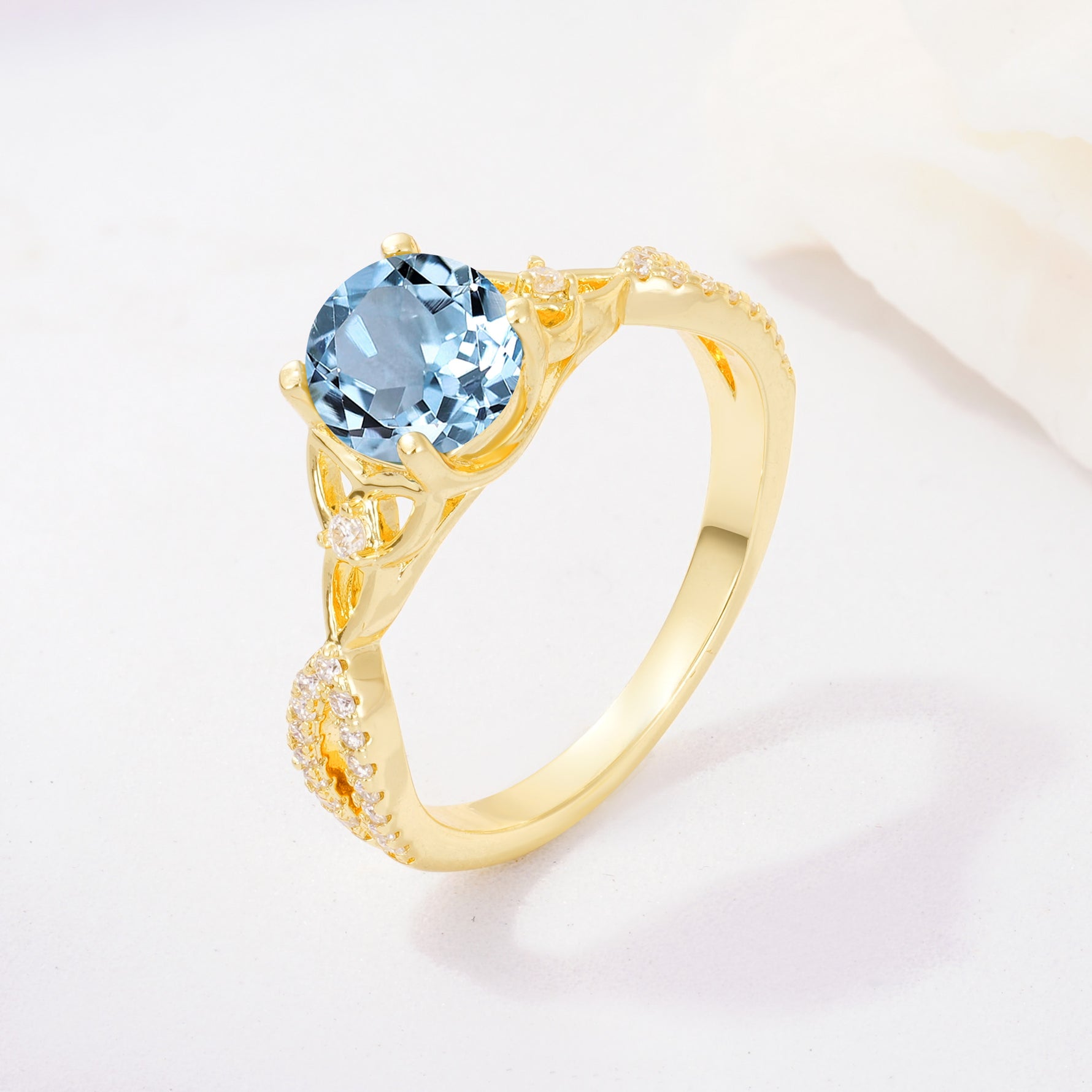 SR11137 Aquamarine Ring - Additional view
